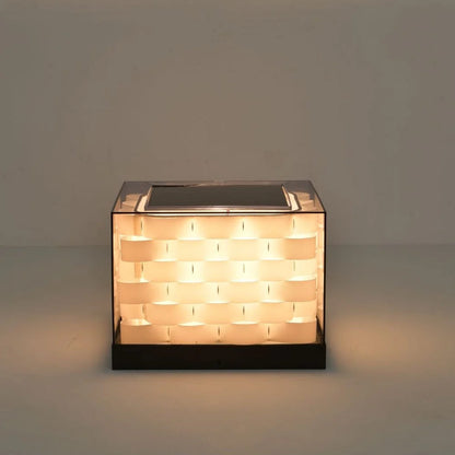 Cubed Weave Outdoor Light (Solar) – Sophistication Meets Sustainability