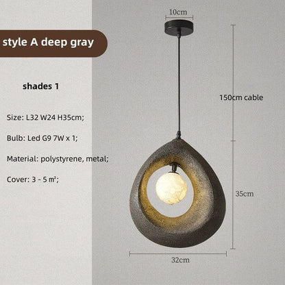 Circular Wabi Sabi Pendant Light: Embrace the Beauty of Imperfection