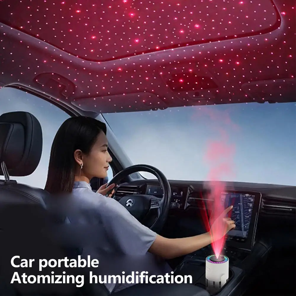 Humidifier for bedroom with star night light projector / Mini car humidifier