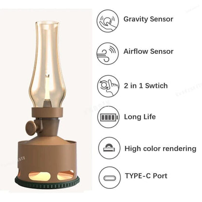 (ALMOST SOLD OUT) LED Vintage Kerosene Lamp - Can Be Blown Out