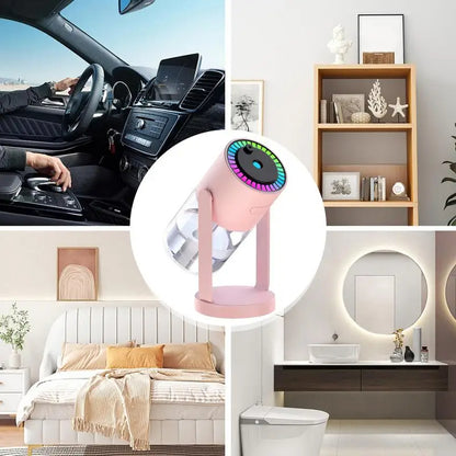 Humidifier for bedroom with star night light projector / Mini car humidifier