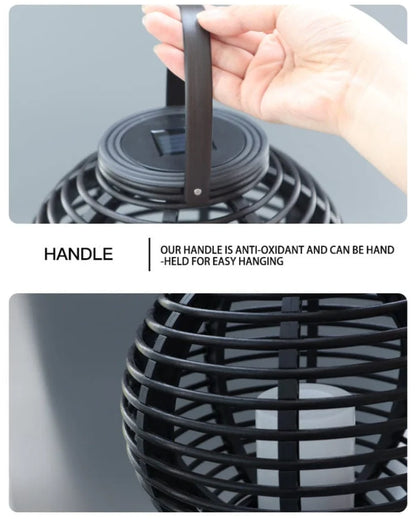 Rattan Teardrop Outdoor Light (Solar)