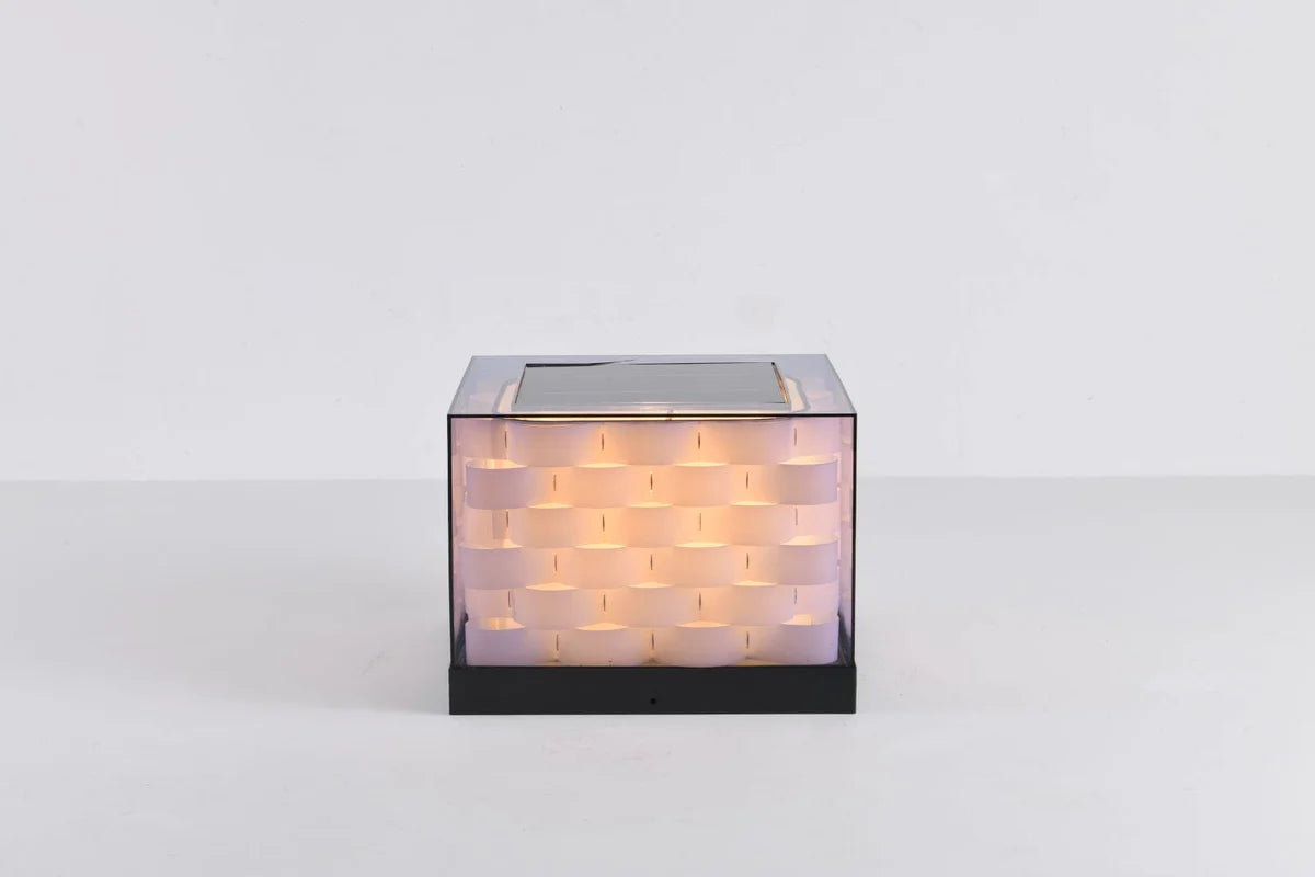 Cubed Weave Outdoor Light (Solar) – Sophistication Meets Sustainability