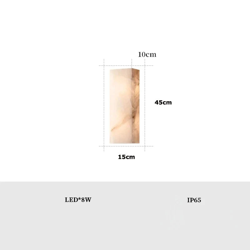 Marble Outdoor Wall Light