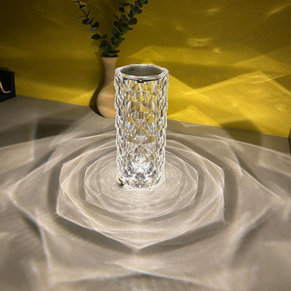 Crystal Rose Color Changing Touch Control + Remote Control Lamp