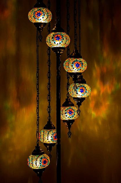 *HANDMADE* MOSAIC GLOBE LAMP DIFFERENT COLOR ARRANGEMENTS