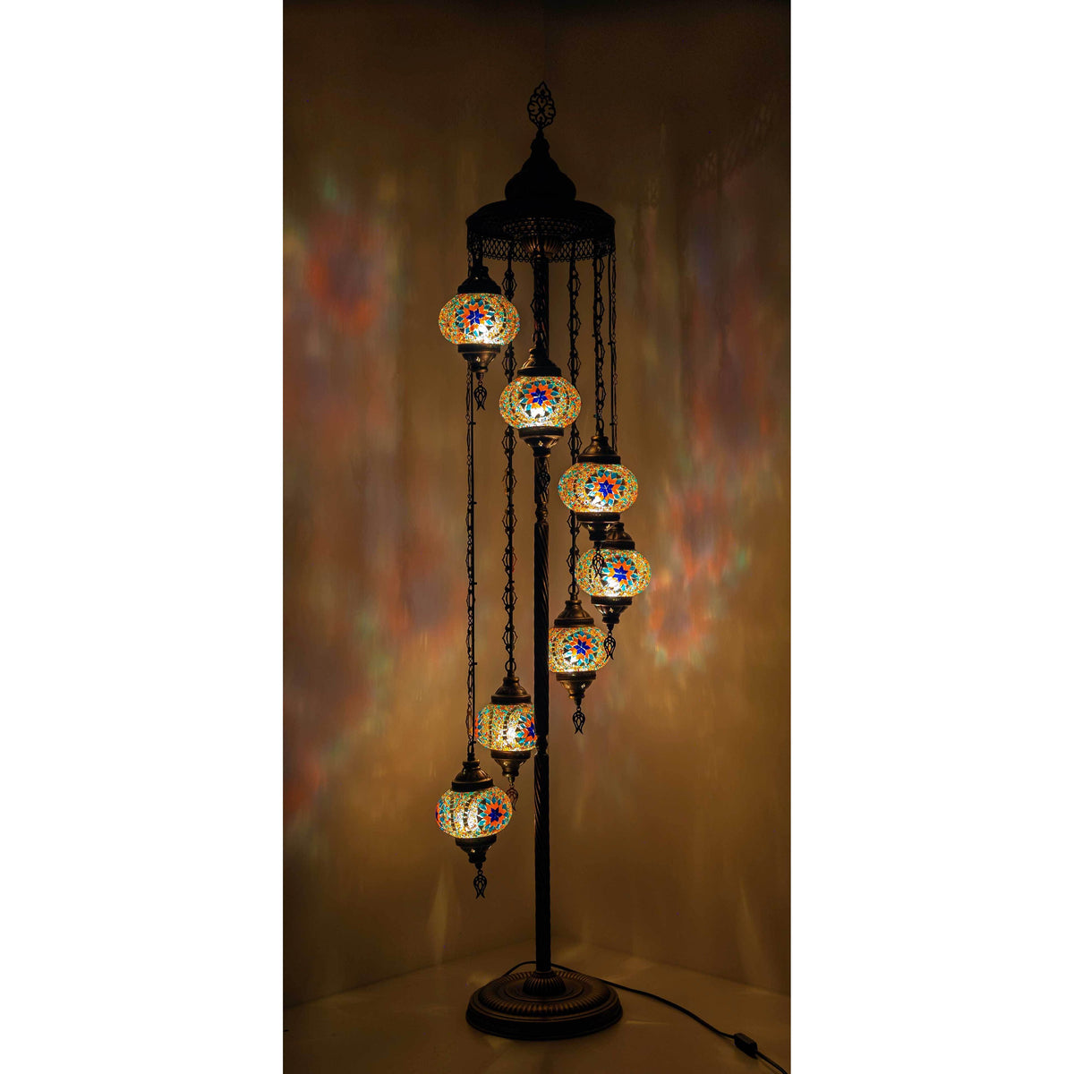 *HANDMADE* MOSAIC GLOBE LAMP DIFFERENT COLOR ARRANGEMENTS