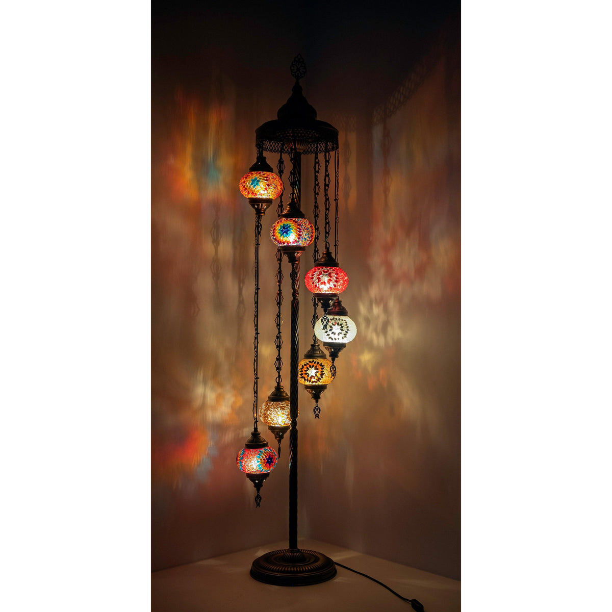 *HANDMADE* MOSAIC GLOBE LAMP DIFFERENT COLOR ARRANGEMENTS