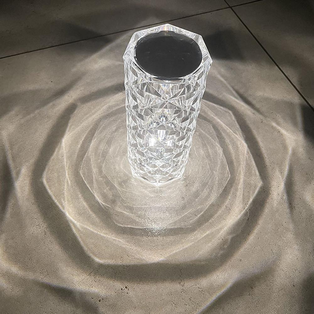 Crystal Rose Color Changing Touch Control + Remote Control Lamp