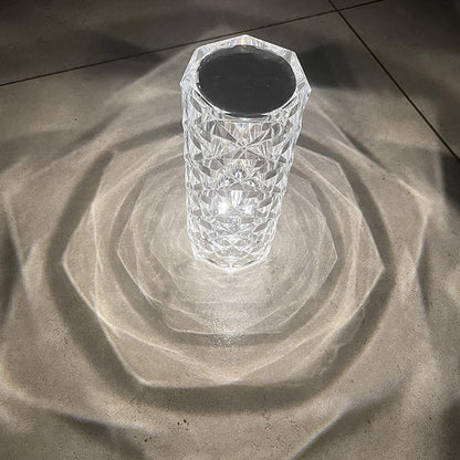 Crystal Rose Color Changing Touch Control + Remote Control Lamp