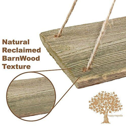 Handcrafter Hanging Swing Rope Floating Shelves, Set of 3