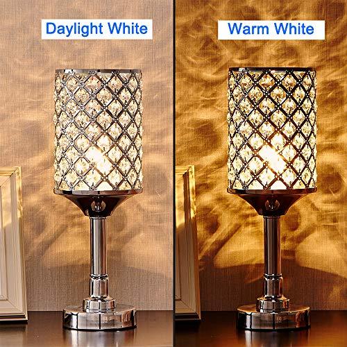 Clear Crystal Silver Table lamp