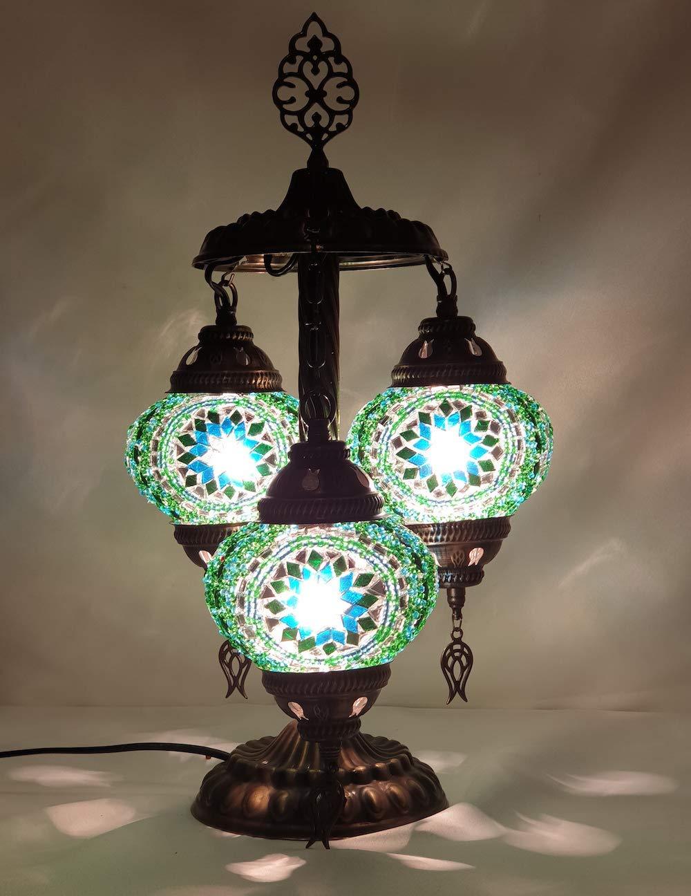 HANDMADE* MOSAIC BEDSIDE LAMP