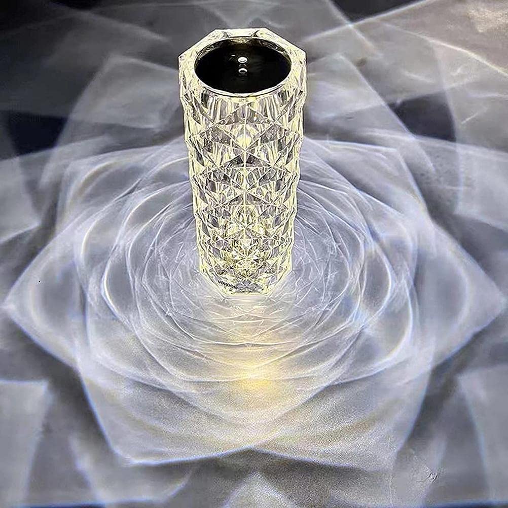 Crystal Rose Color Changing Touch Control + Remote Control Lamp