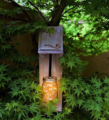 Mason Jar Fairy Lights Rustic Lighting Hanging Sconce Set of 2