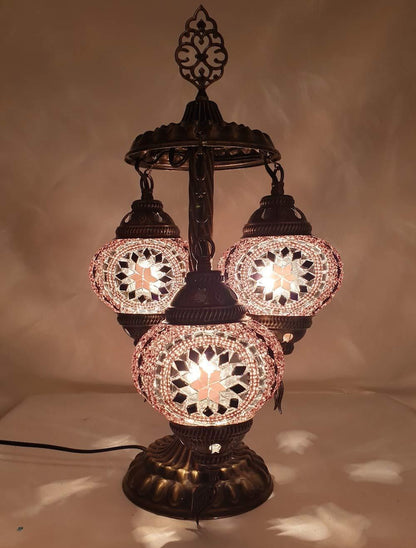HANDMADE* MOSAIC BEDSIDE LAMP