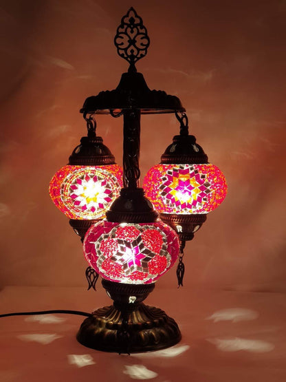 HANDMADE* MOSAIC BEDSIDE LAMP