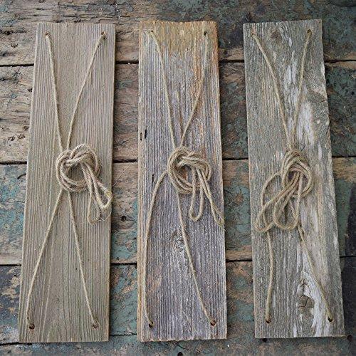 Handcrafter Hanging Swing Rope Floating Shelves, Set of 3
