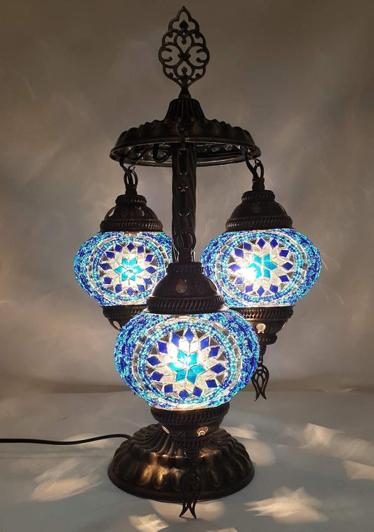 HANDMADE* MOSAIC BEDSIDE LAMP
