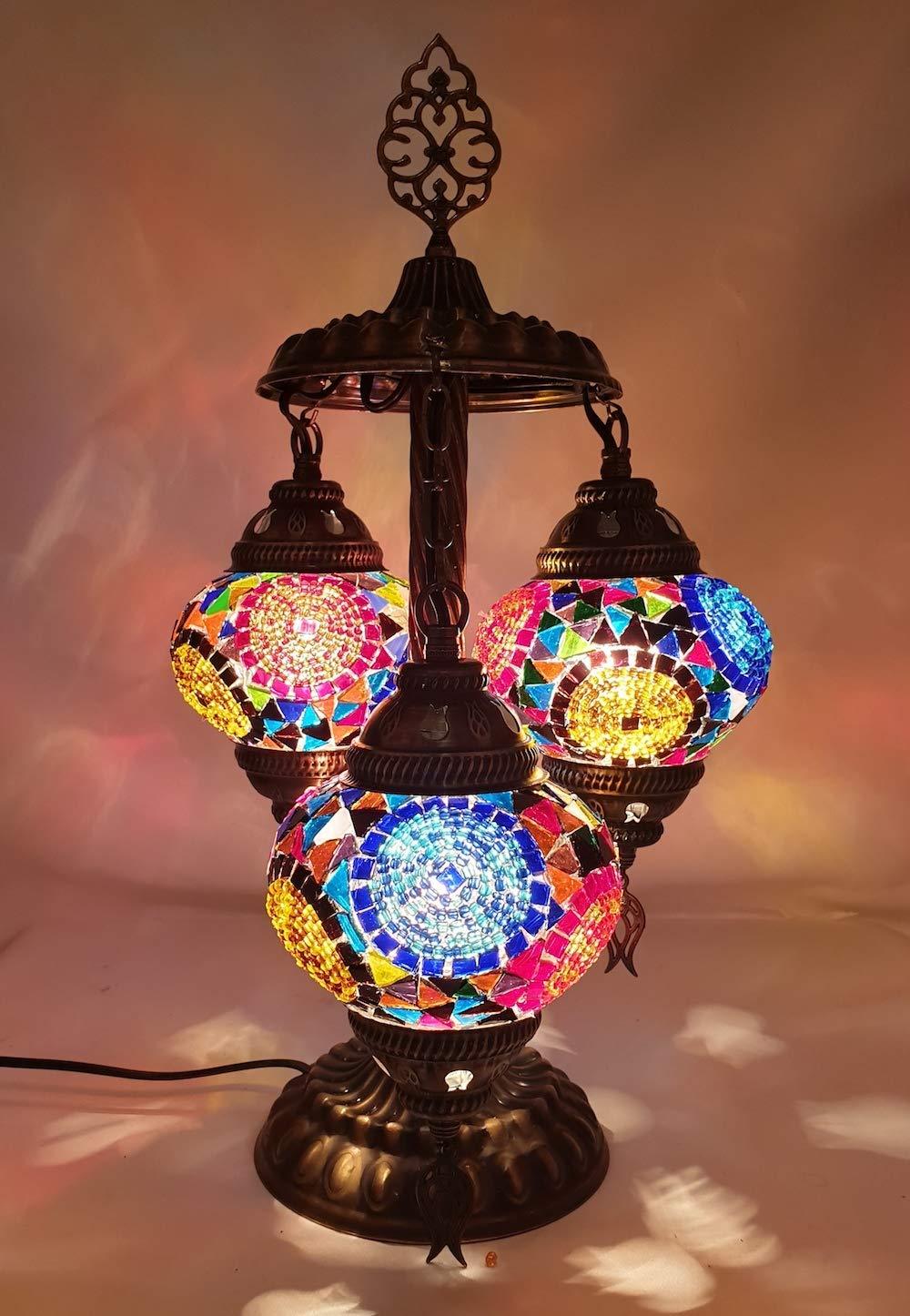 HANDMADE* MOSAIC BEDSIDE LAMP