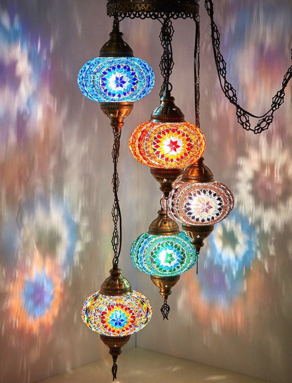 *HANDMADE* MOSAIC CHANDELIER
