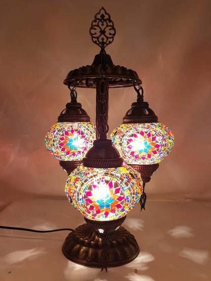 HANDMADE* MOSAIC BEDSIDE LAMP