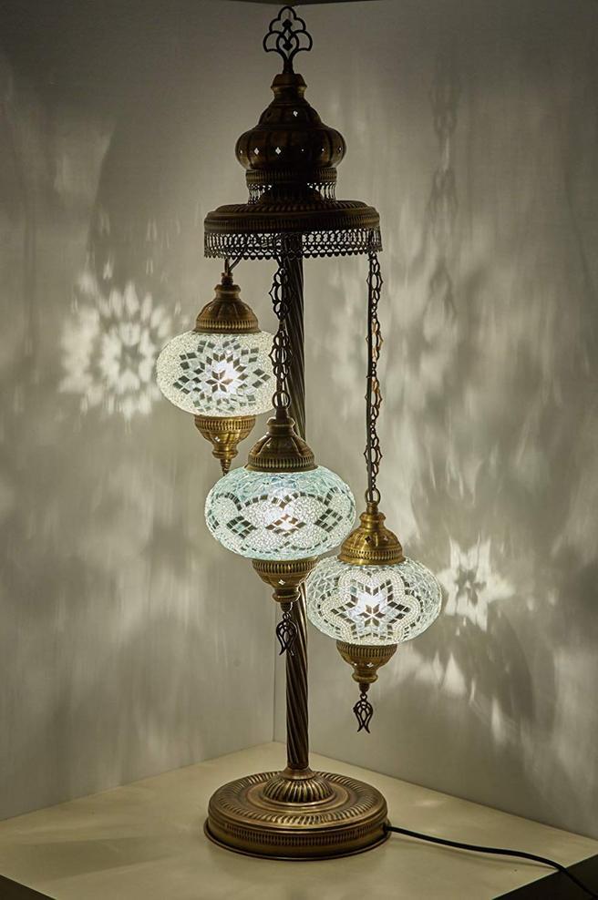 *HANDMADE* MOSAIC FLOOR LAMP * CUSTOMIZED (BIG GLOBES)