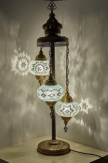 *HANDMADE* MOSAIC FLOOR LAMP * CUSTOMIZED (BIG GLOBES)