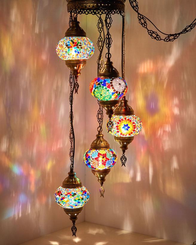 *HANDMADE* MOSAIC CHANDELIER
