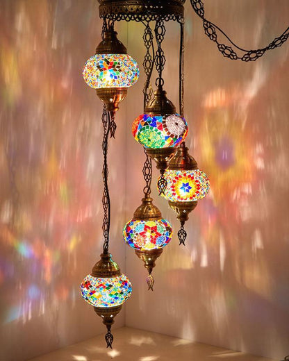 *HANDMADE* MOSAIC CHANDELIER