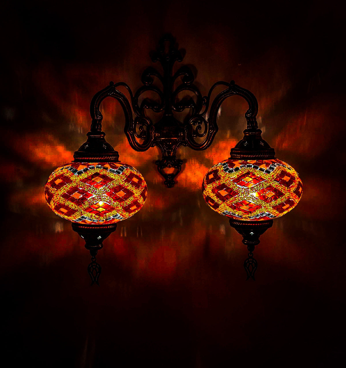 *HANDMADE* MOSAIC WALL LAMP