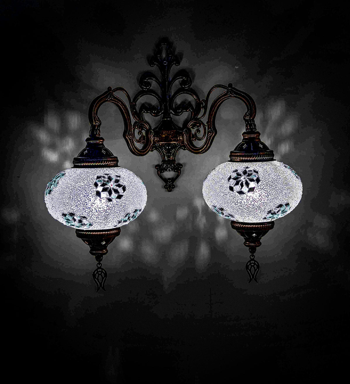 *HANDMADE* MOSAIC WALL LAMP